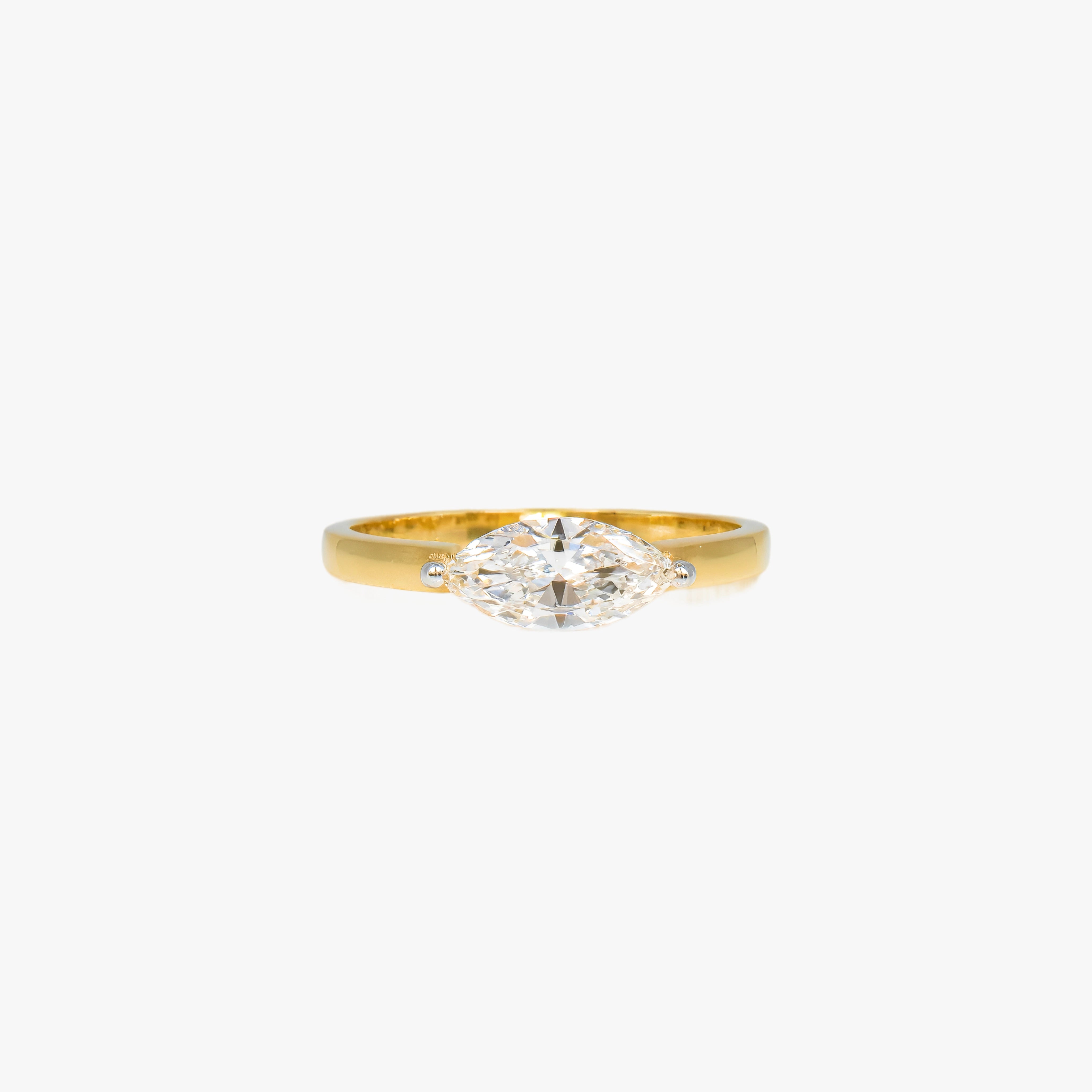 0.75 ct Marquis East/West Solitaire