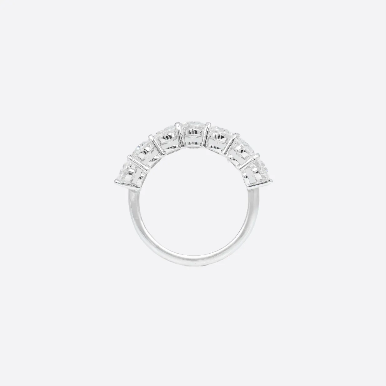 3 ct round diamond half-eternity