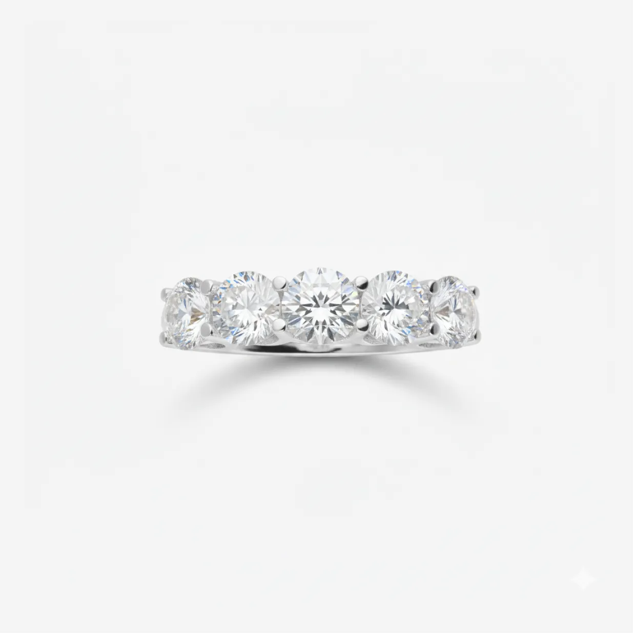 3 ct Round Diamond Half-Eternity