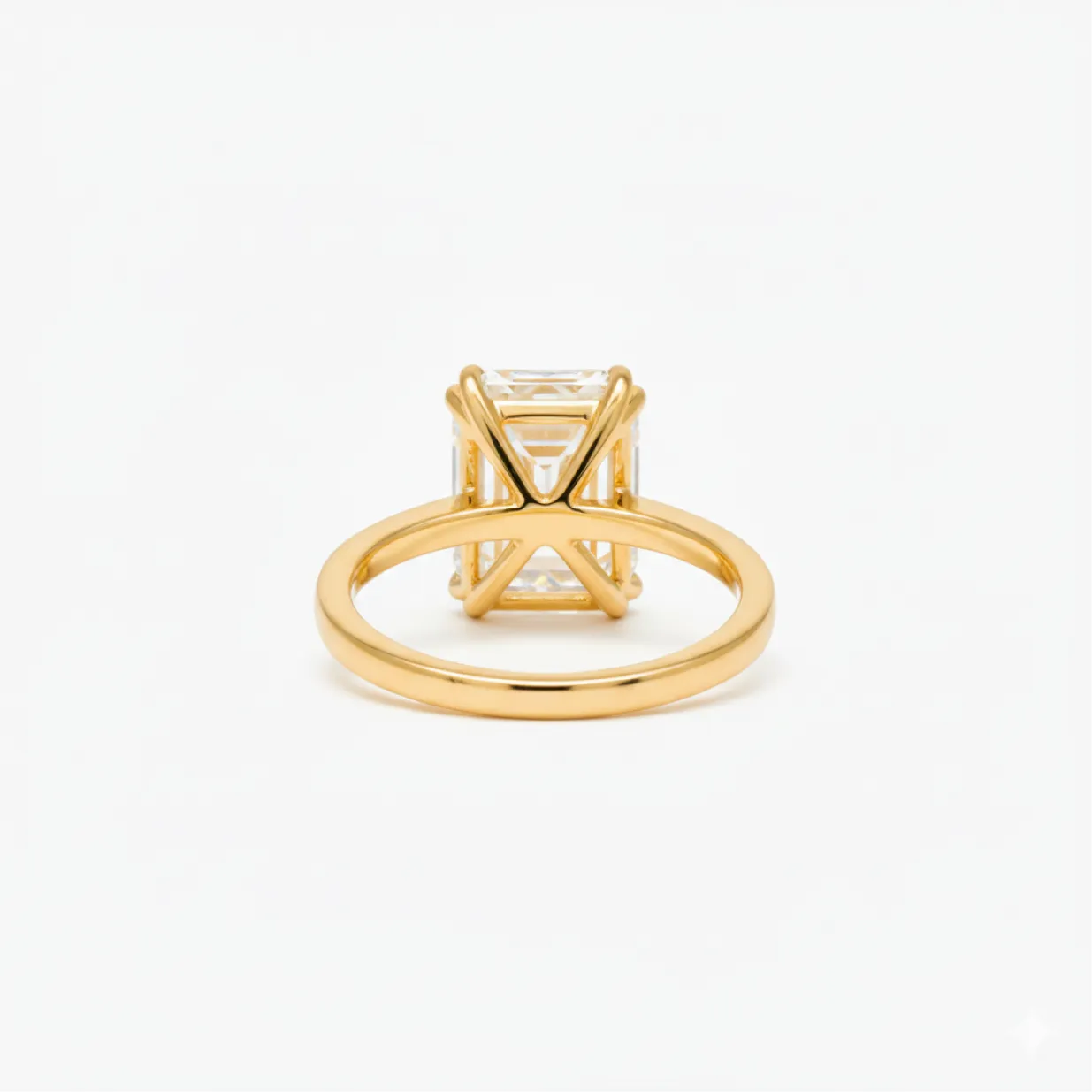 4 ct classic emerald diamond solitaire