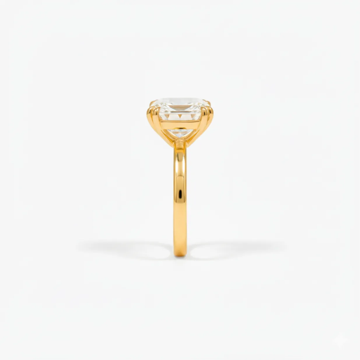 4 ct classic emerald diamond solitaire