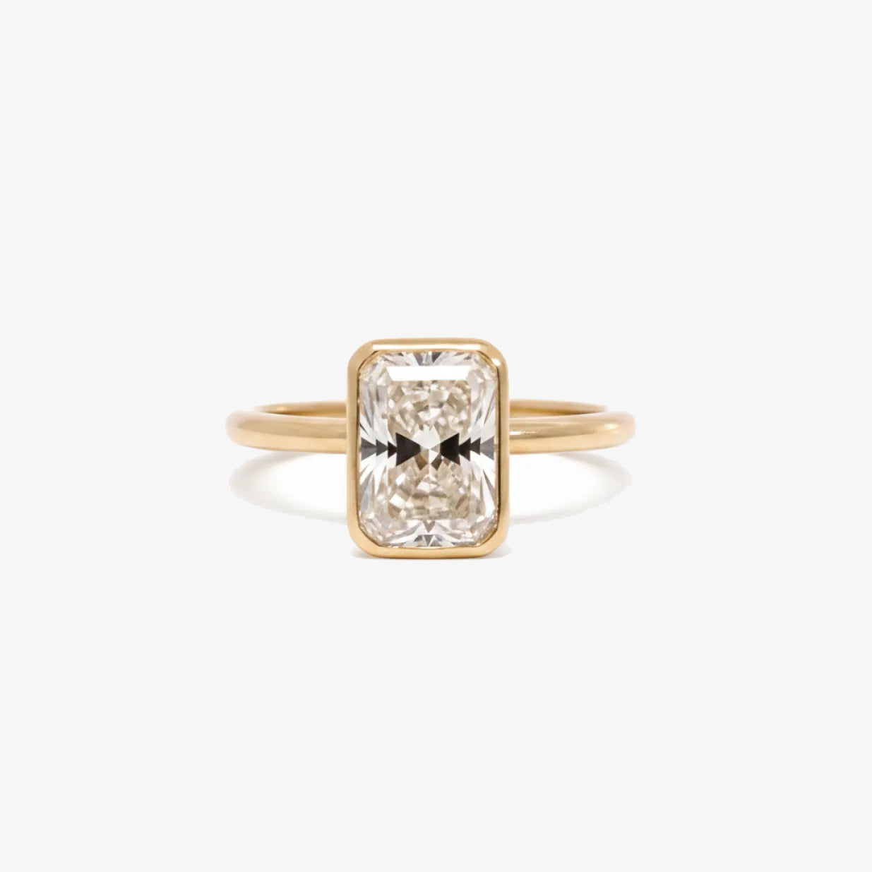 2 ct Bezel Radiant Diamond Solitaire