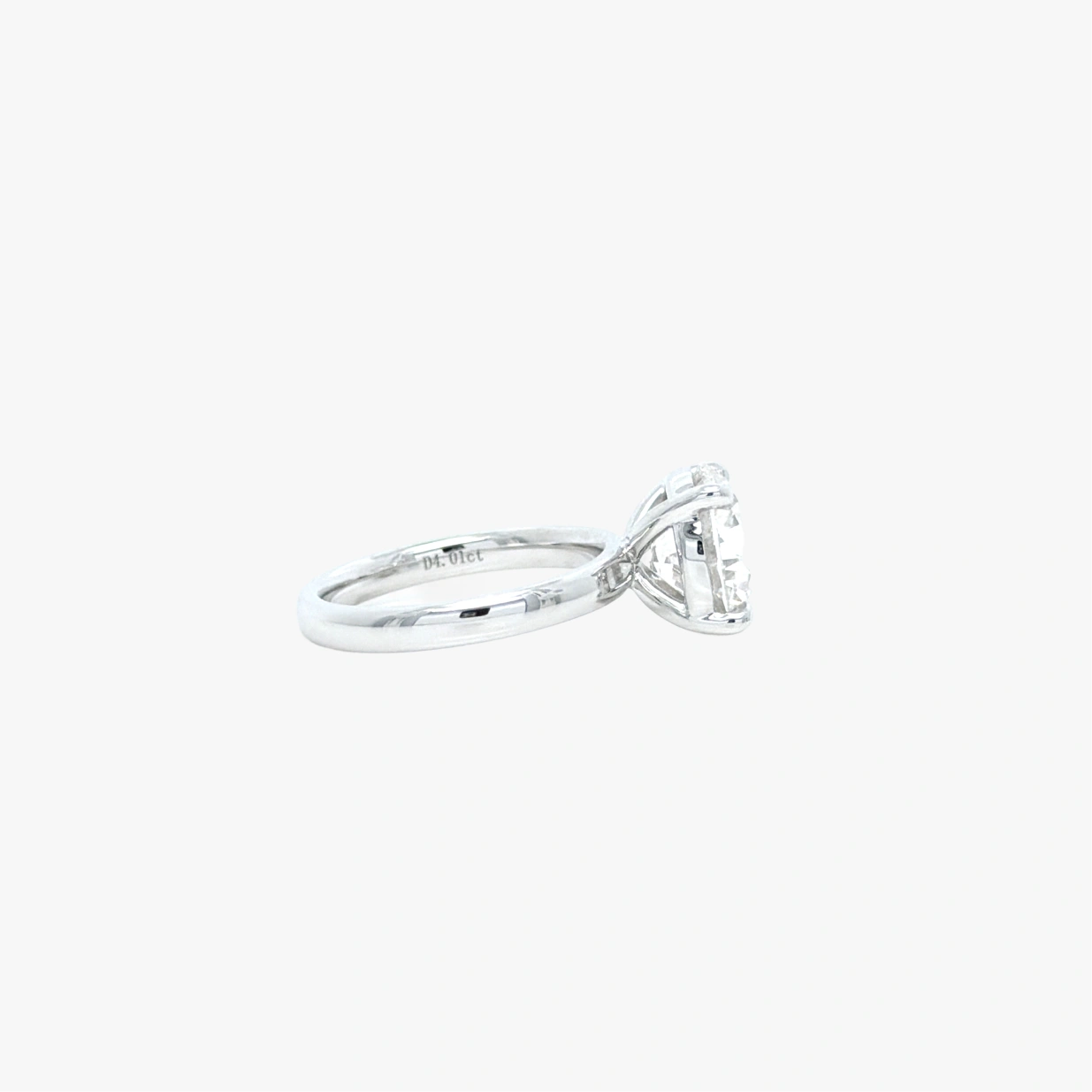 4 ct classic round diamond solitaire
