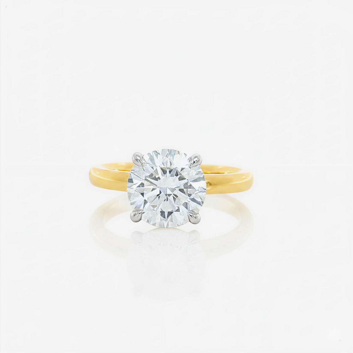 4 ct classic round diamond solitaire