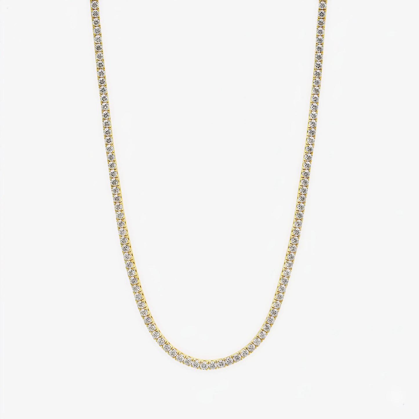 classic diamond tennis necklace