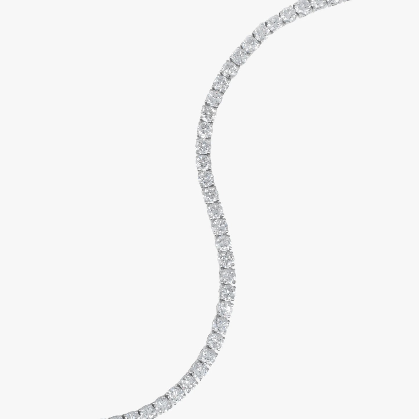 classic diamond tennis necklace