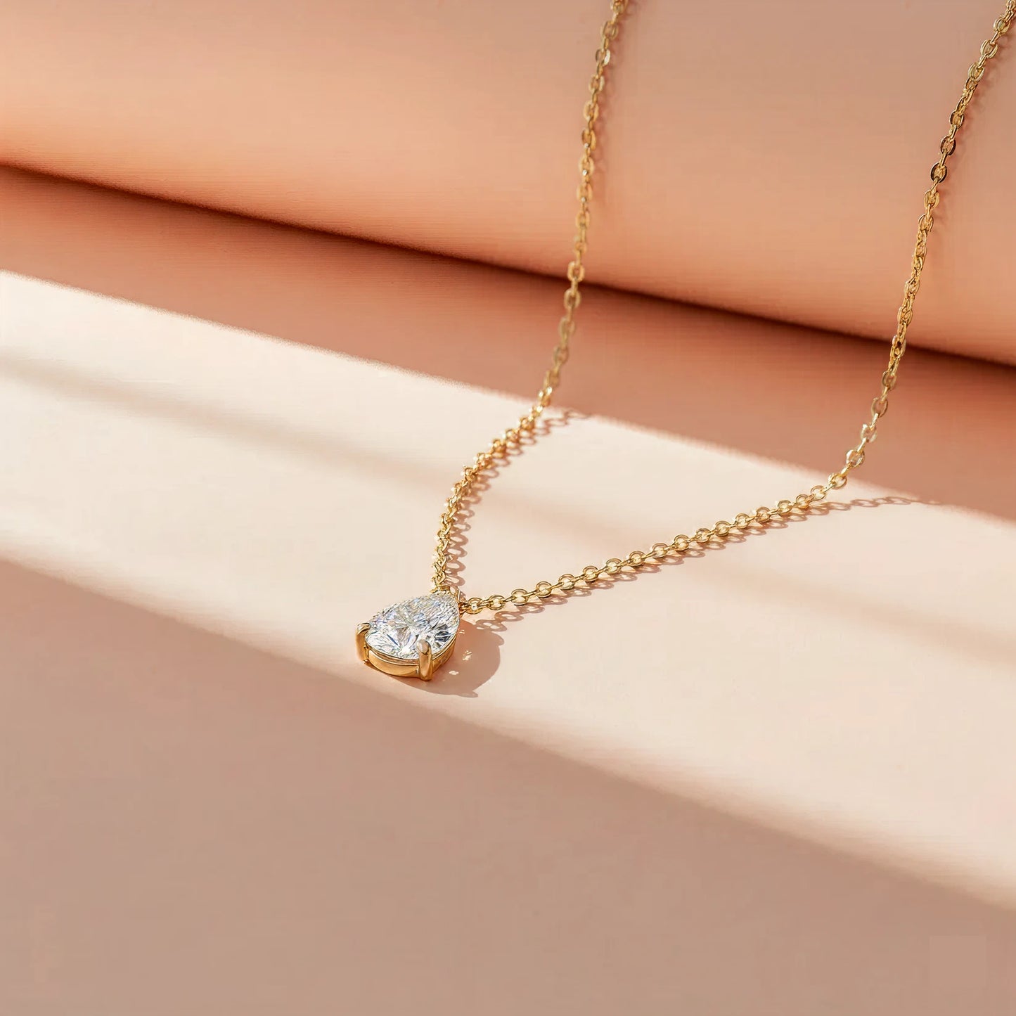 pear solitaire necklace