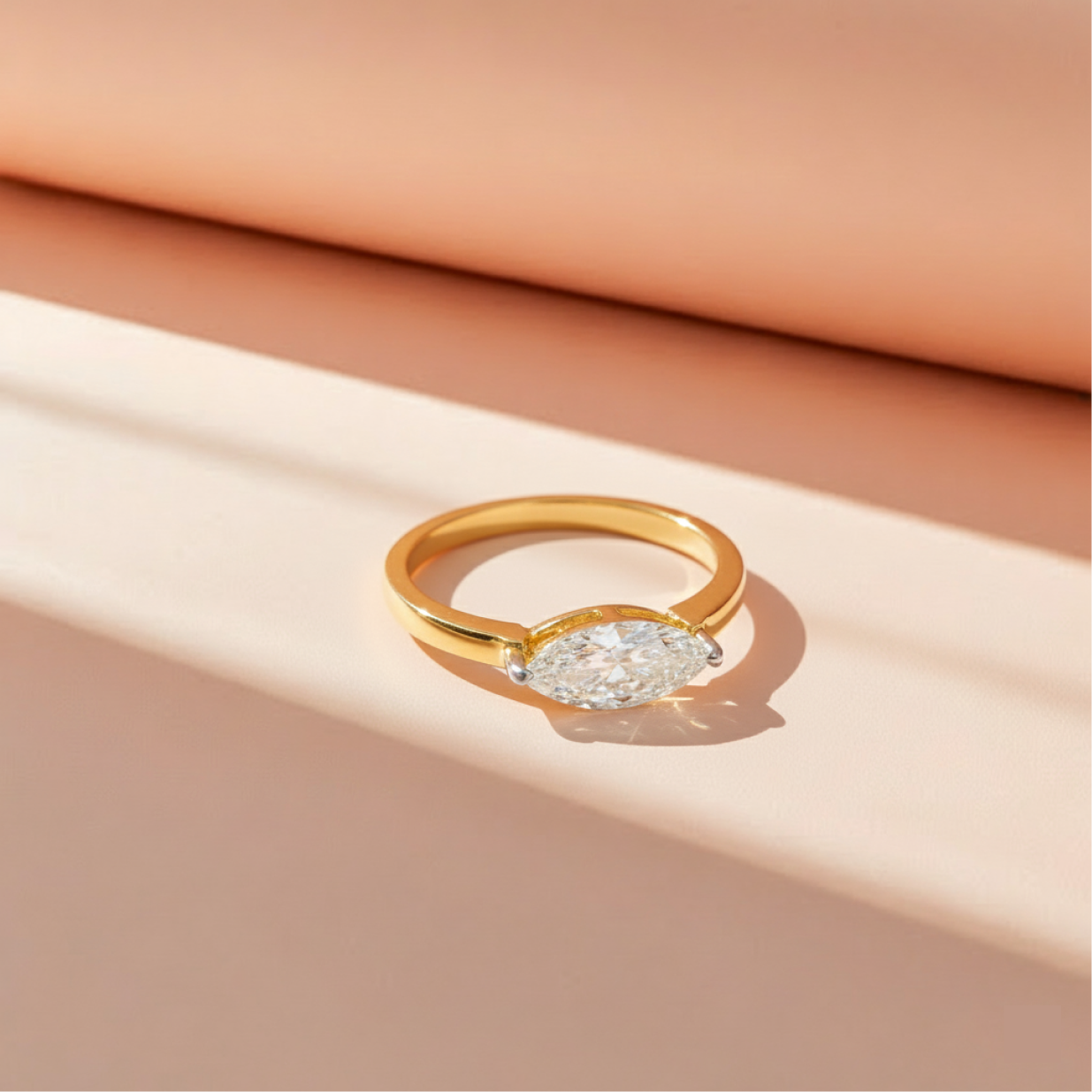 0.75 ct Marquis East/West Solitaire