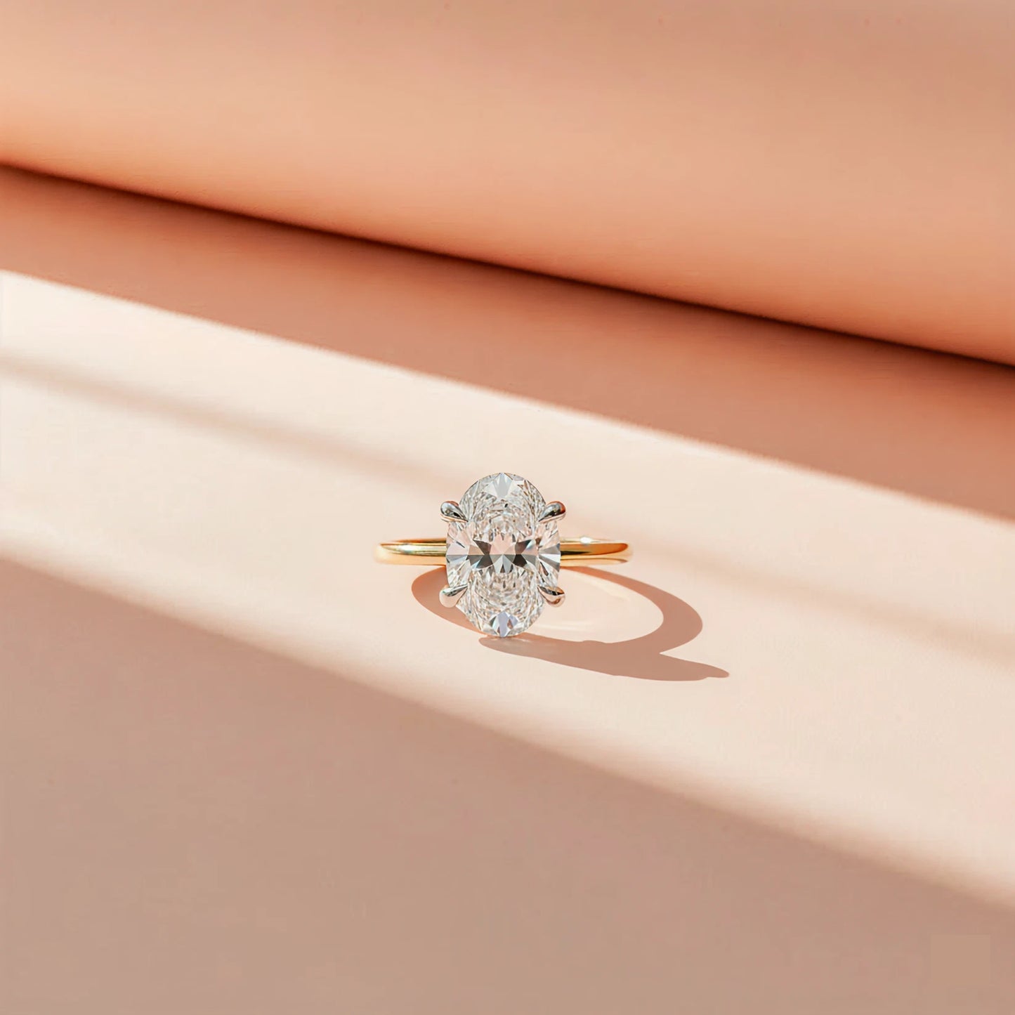 3 carat diamond ring - classic oval diamond solitaire