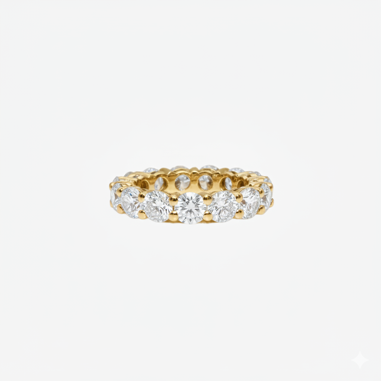 3 ct round diamond eternity band