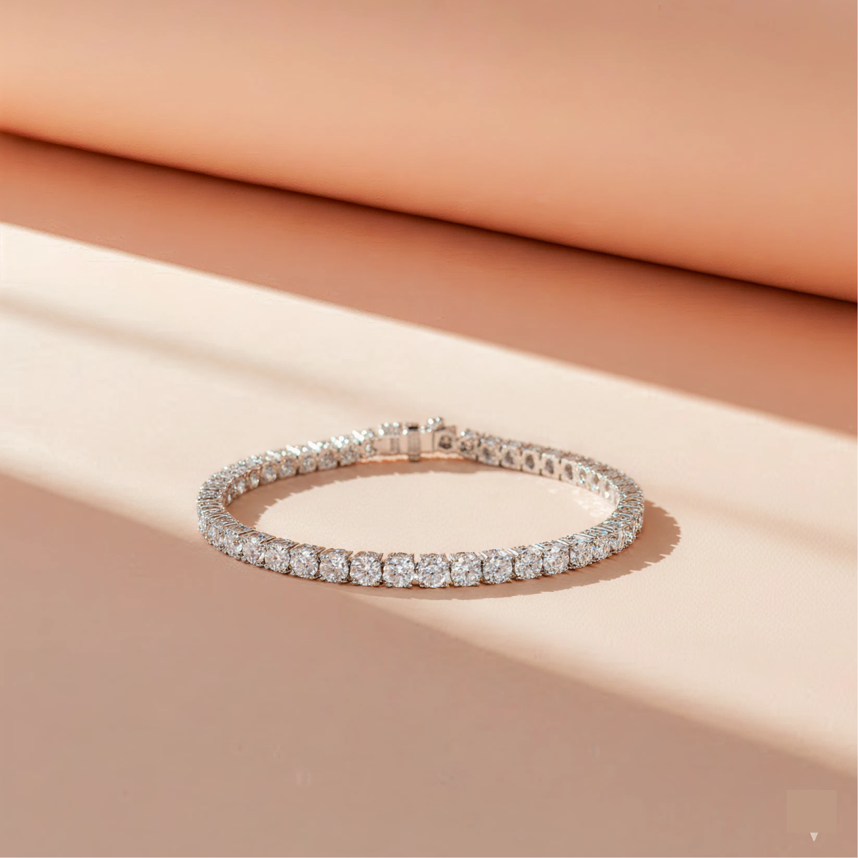 7.14ct classic diamond tennis bracelet