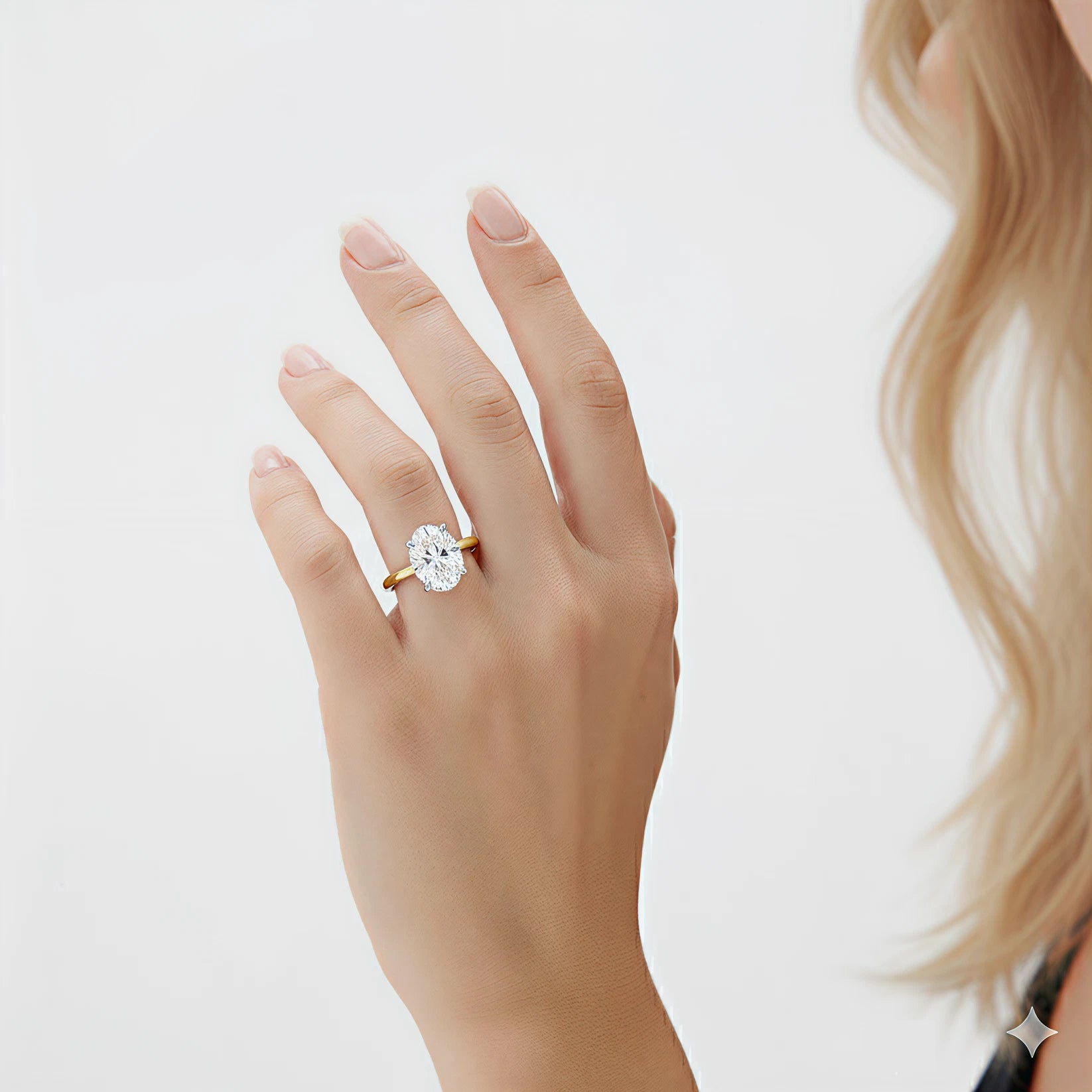 3CT Oval Diamond Solitaire