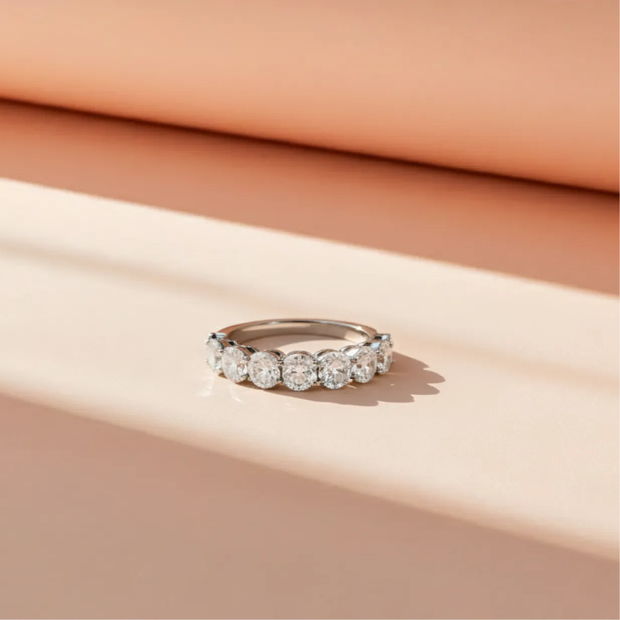 3ct round diamond half-eternity