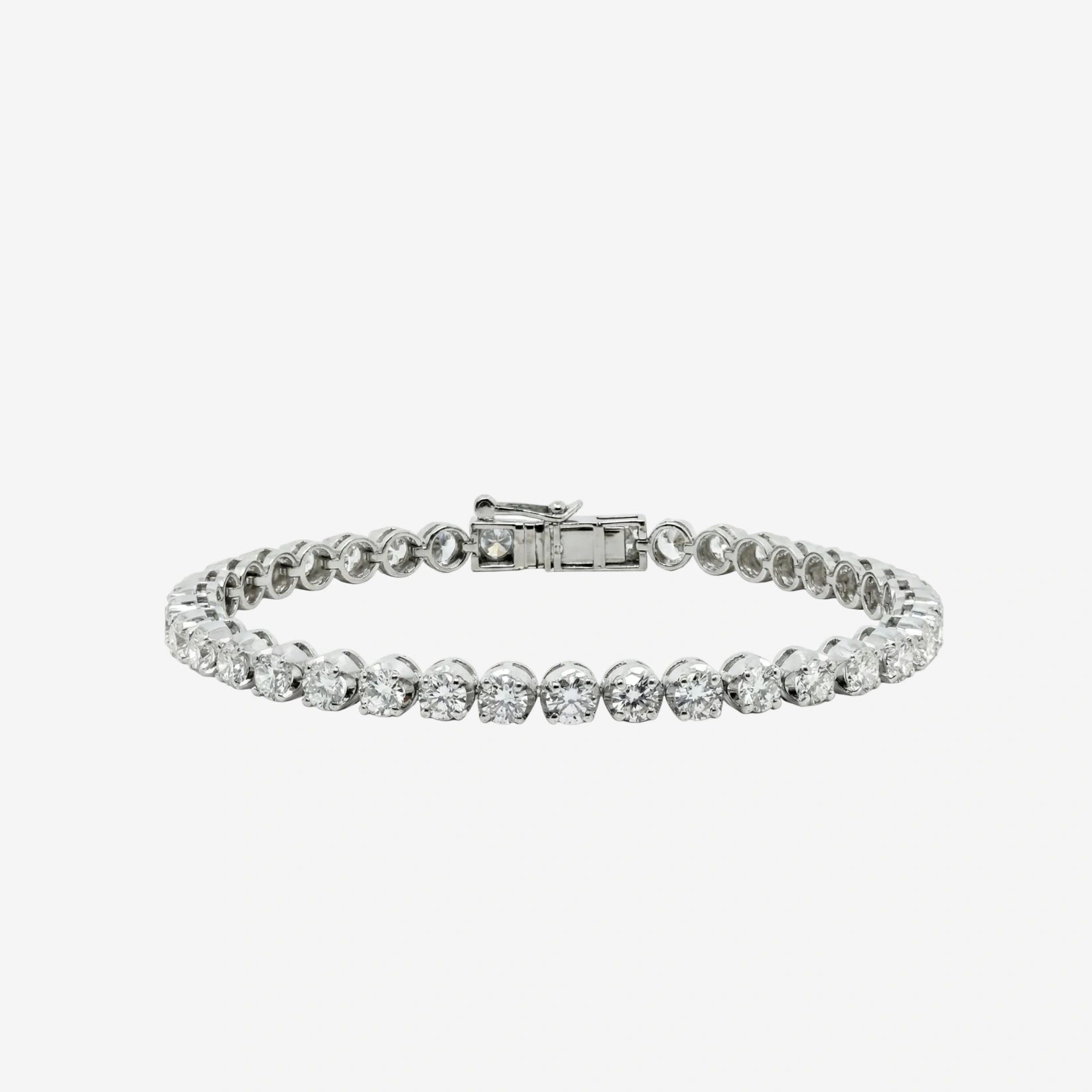 6.76ct Classic Cupcake Diamond Tennis Bracelet