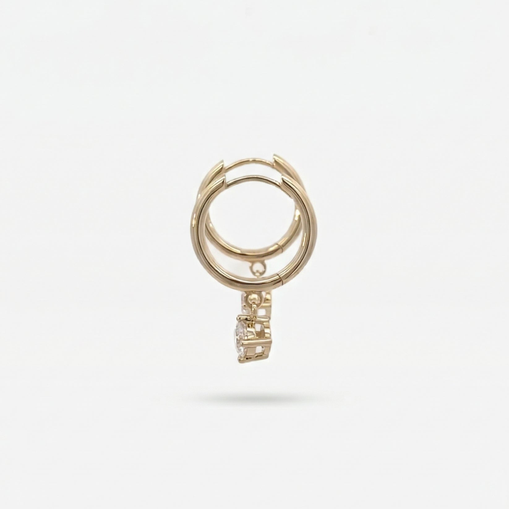 0.20CT Round Drop Earrings