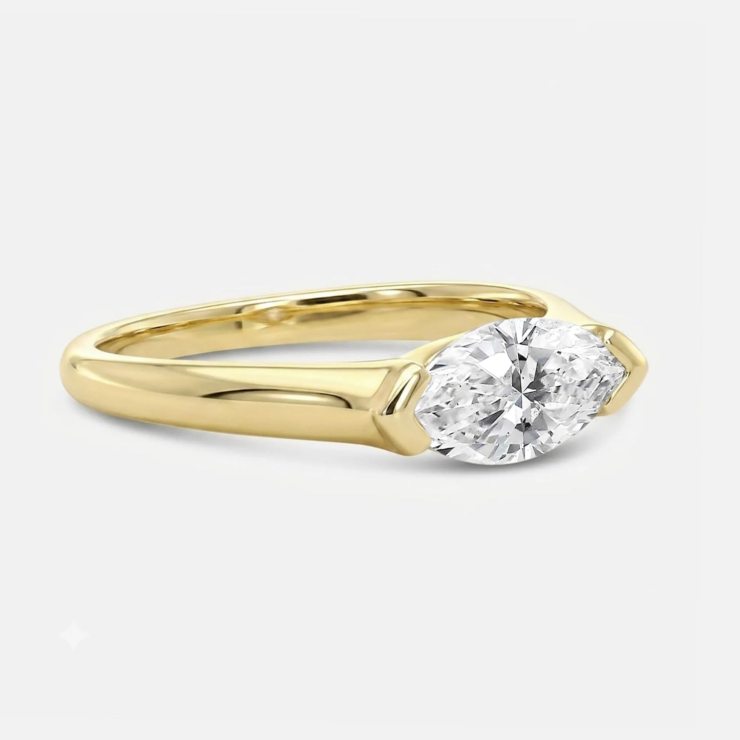 0.75ct marquise east/west solitaire