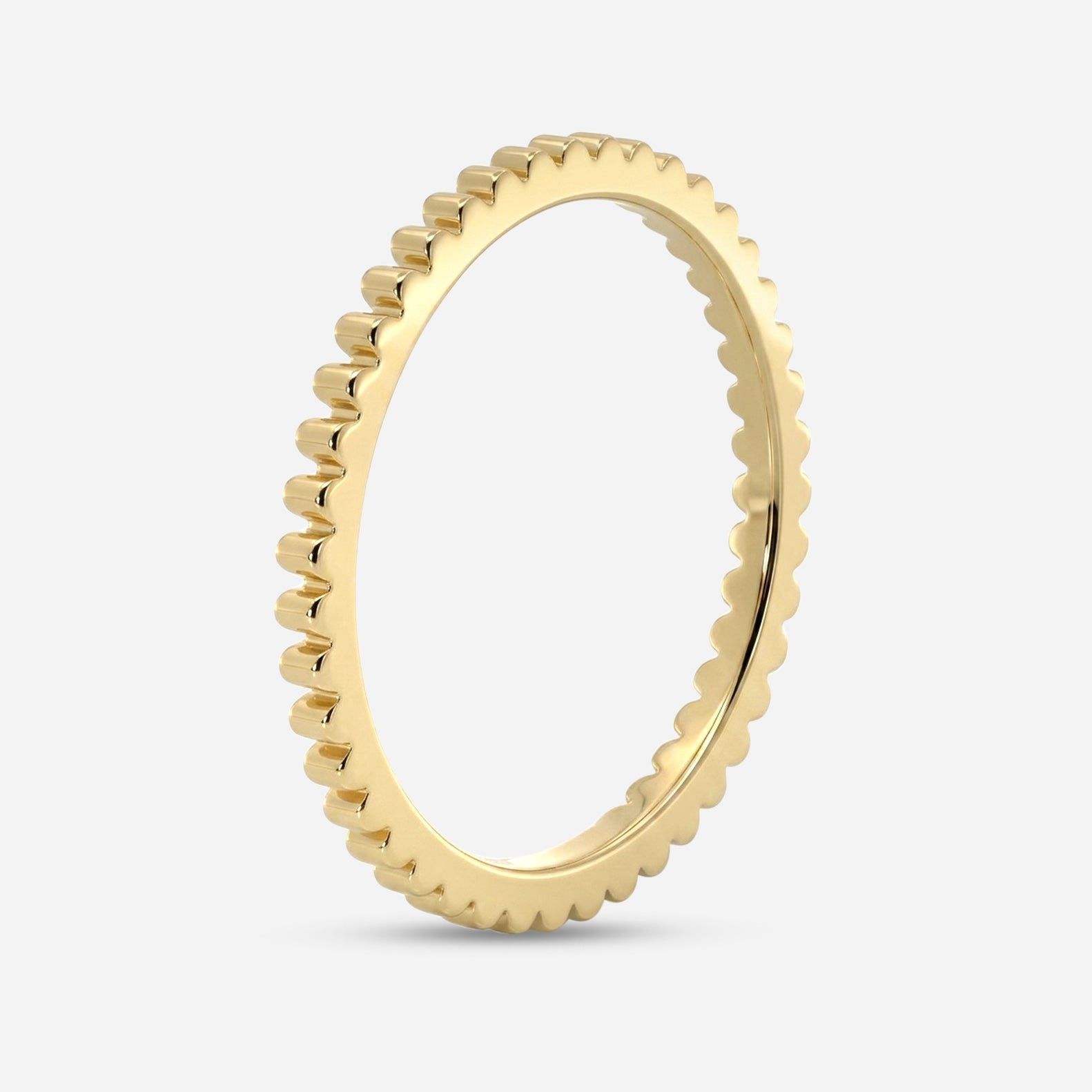 Gold Fluted Ring