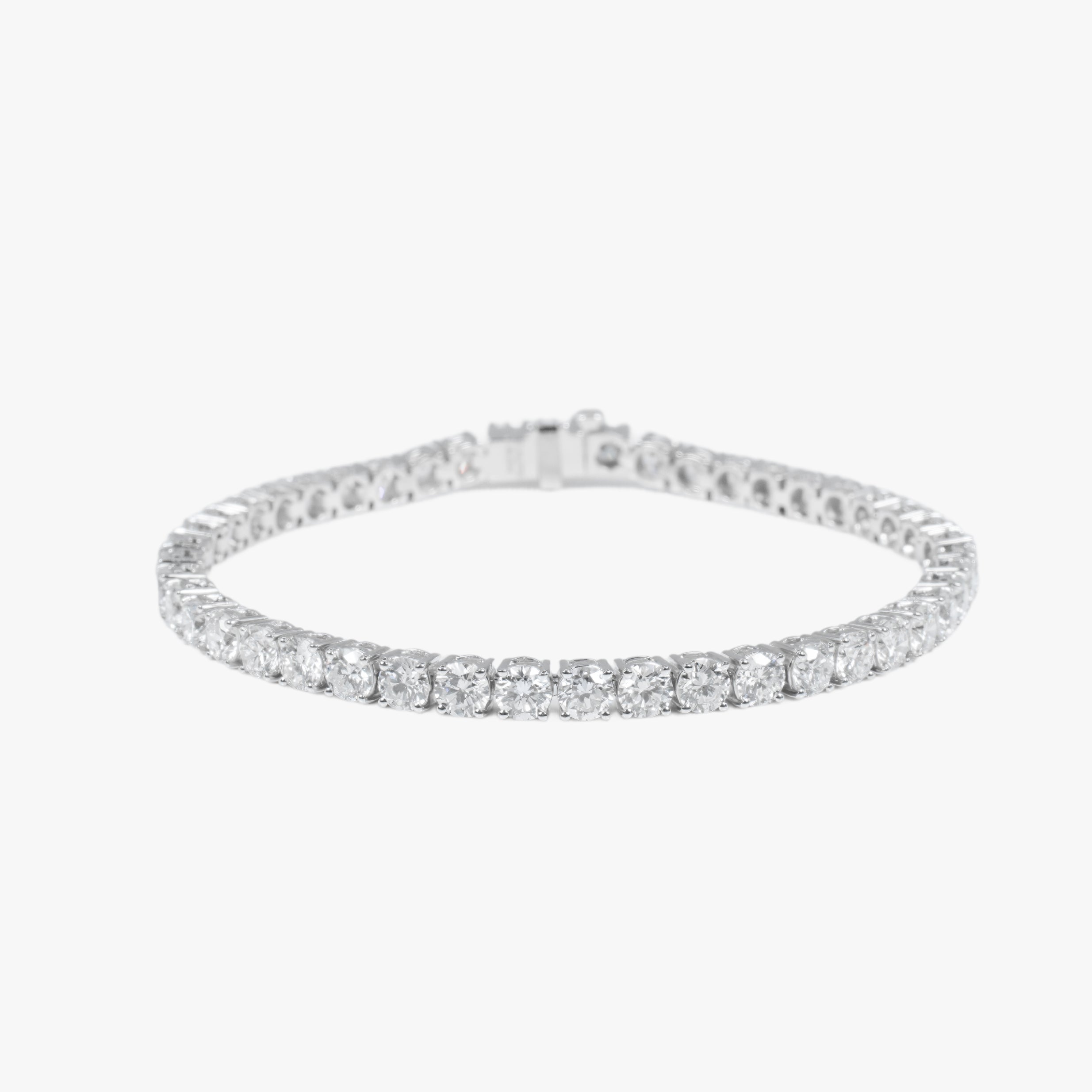 11.77ct Classic Diamond Tennis Bracelet