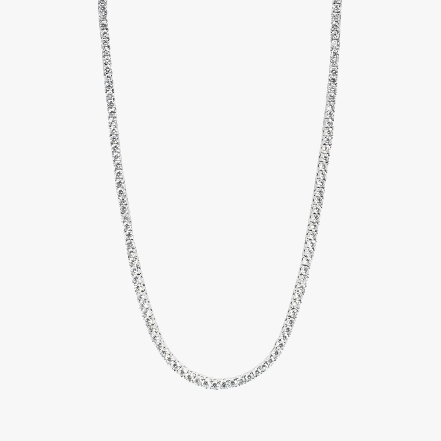 classic diamond tennis necklace