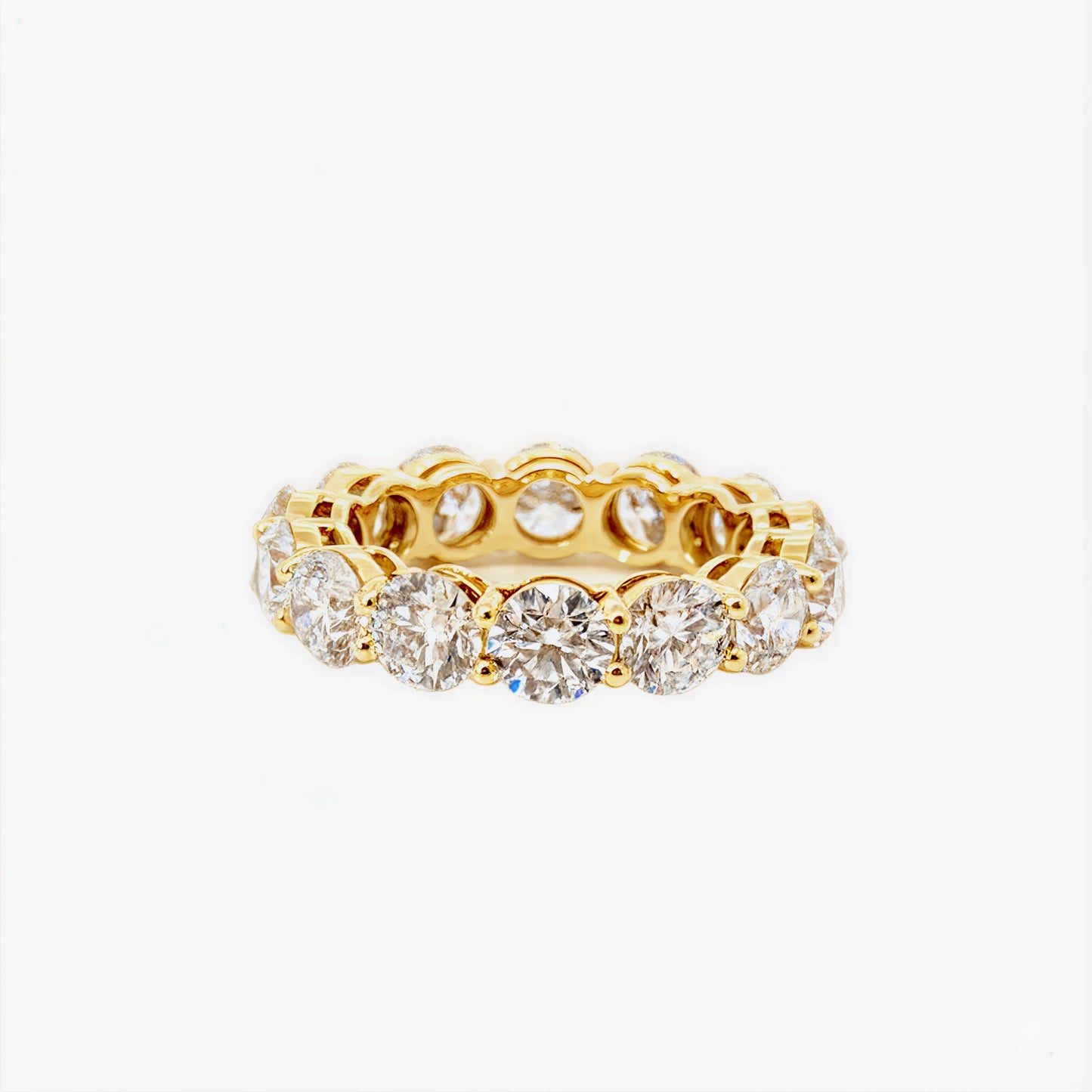 6 ct round diamond eternity band