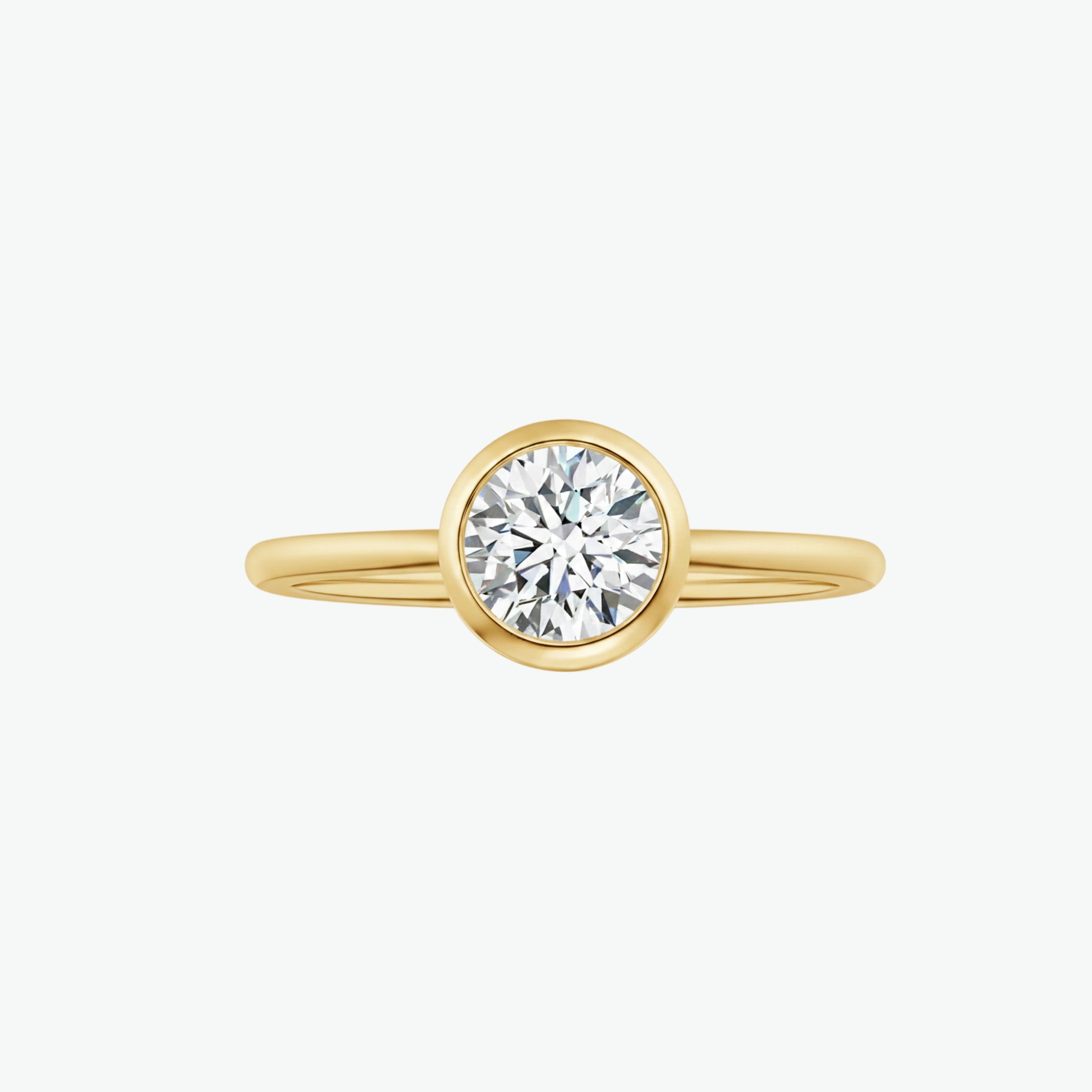 1 ct Bezel Round Diamond Solitaire