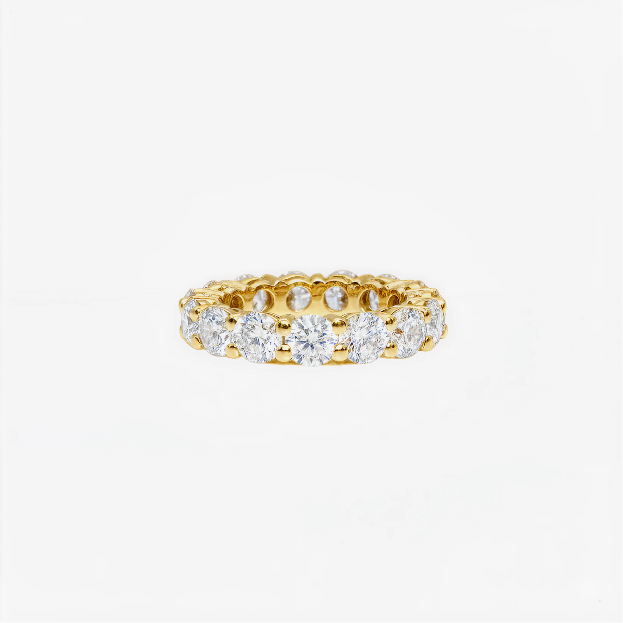 4 ct round diamond eternity band