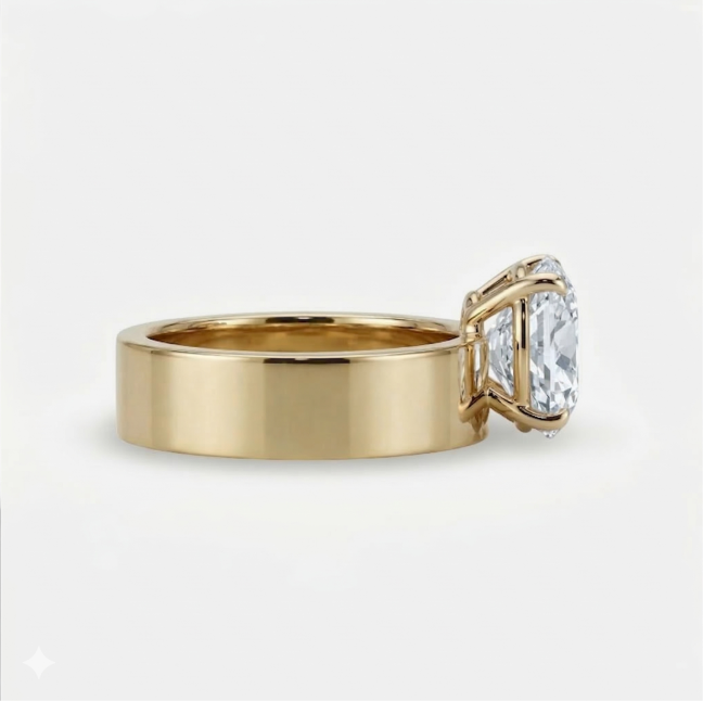 3ct oval floating solitaire ring