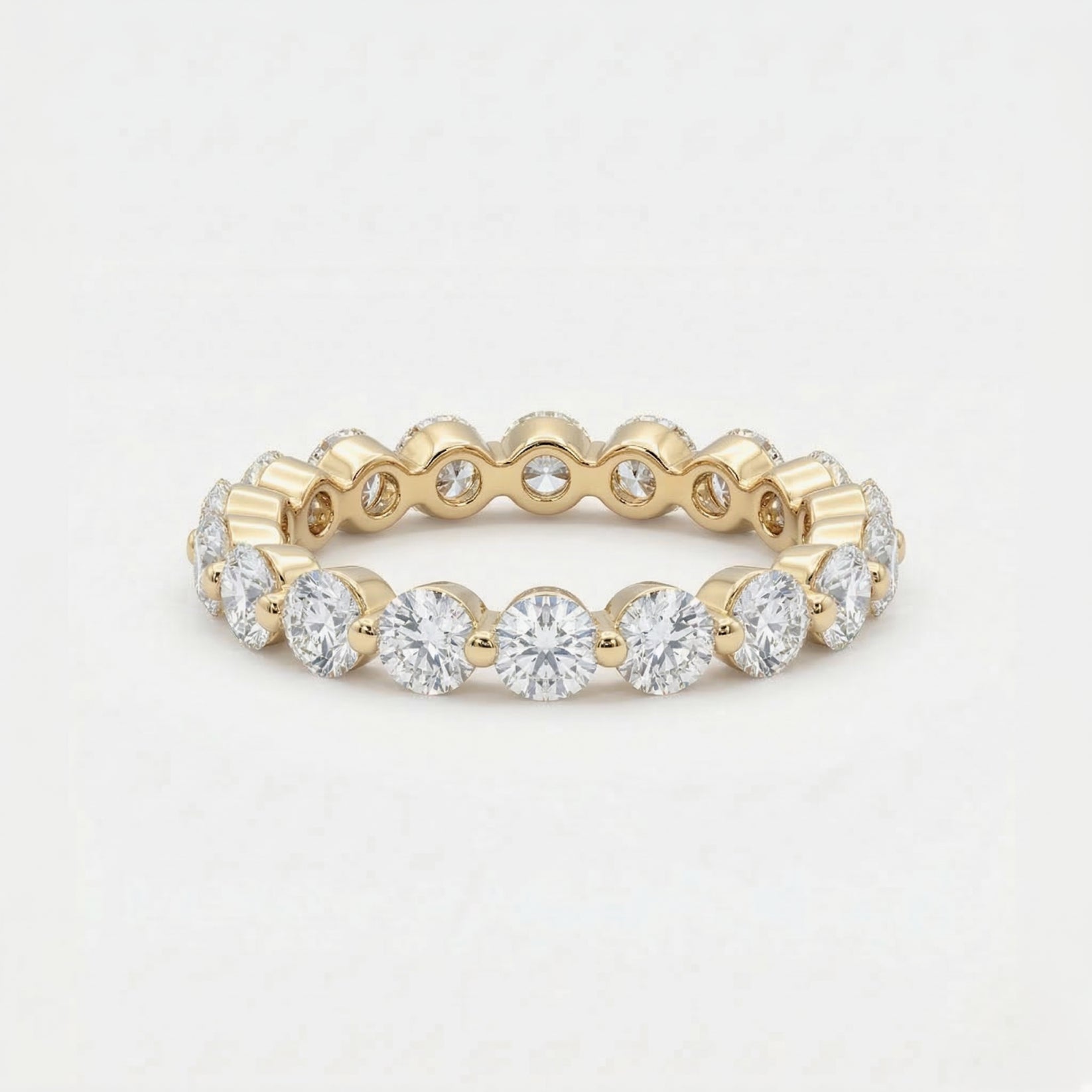 Dainty Round Eternity Ring