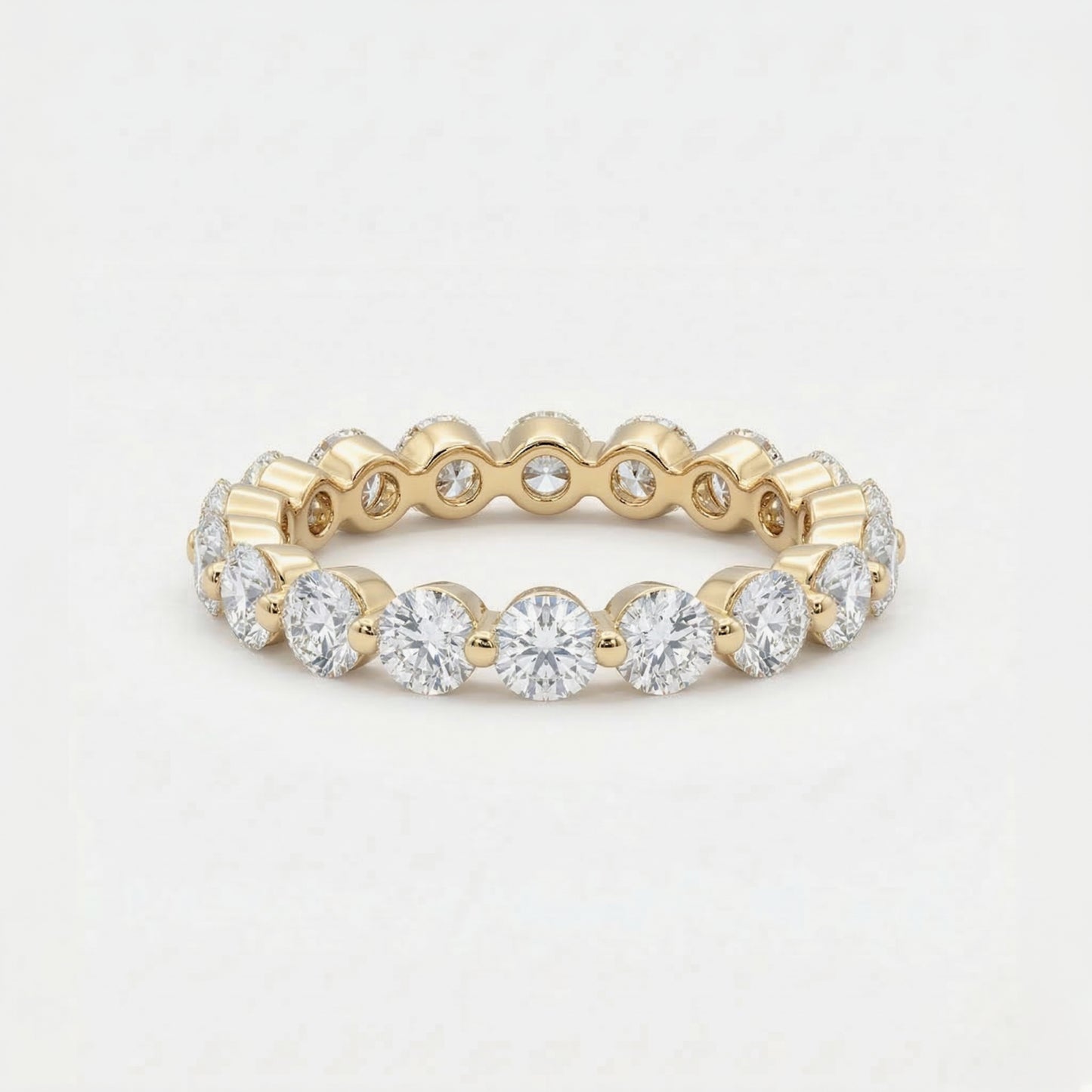 1.96ct dainty round eternity ring