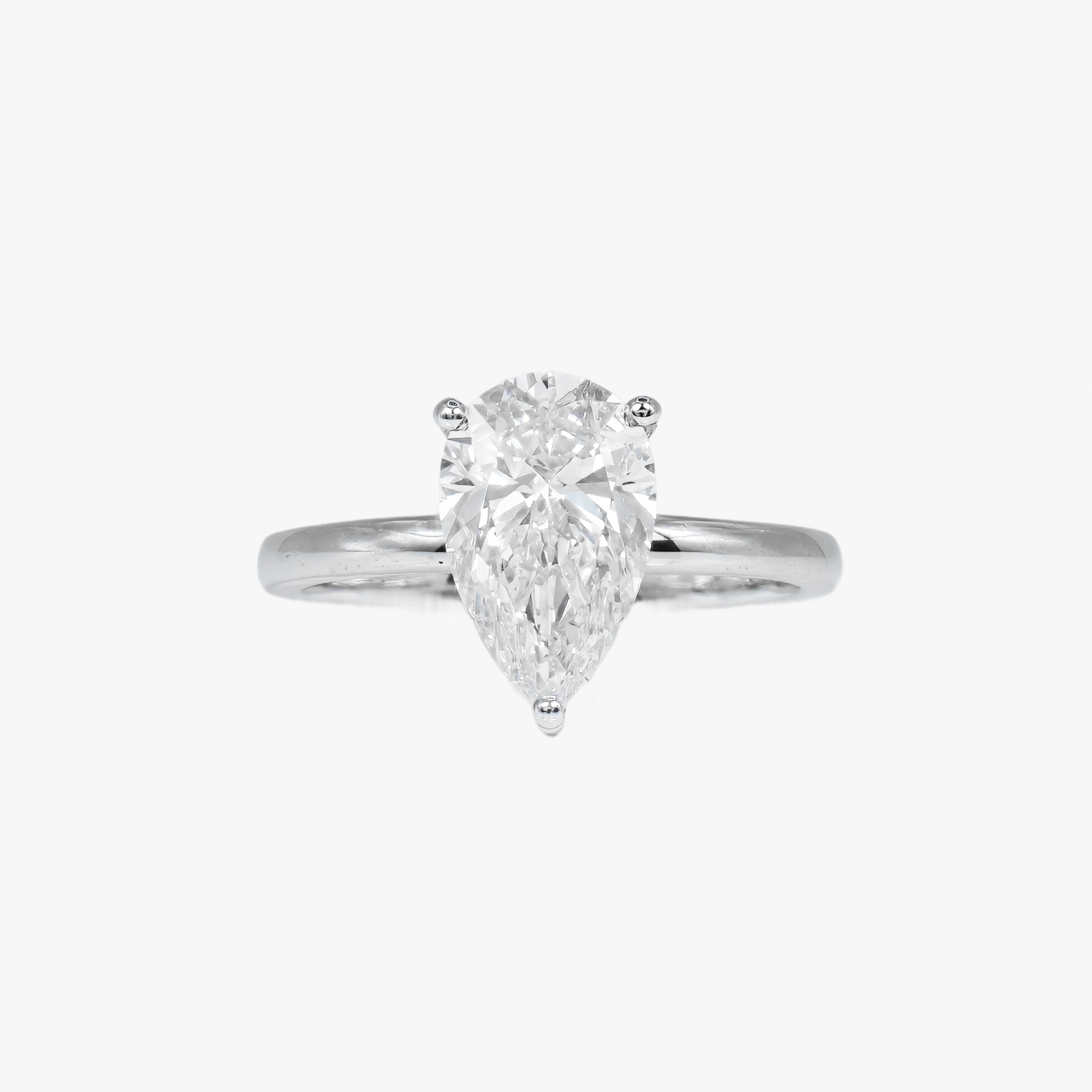 2 ct Classic Pear Solitaire