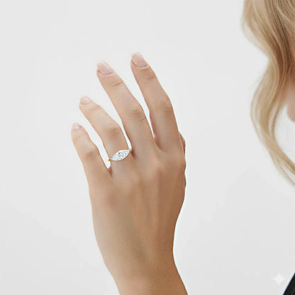 Marquise Lab Diamond East/West Solitaire