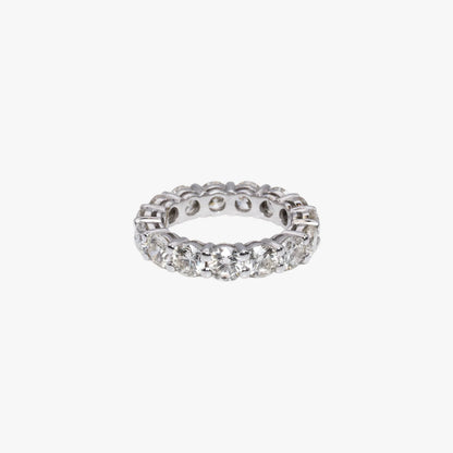 Round Lab Diamond Eternity Band