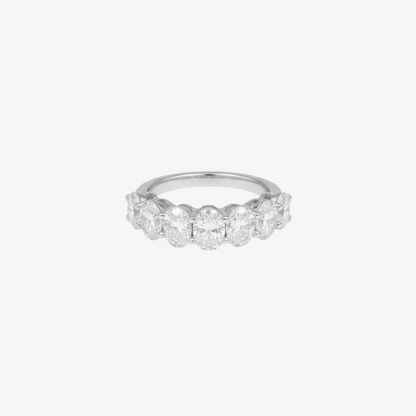 2 ct Oval Diamond Half-Eternity Band