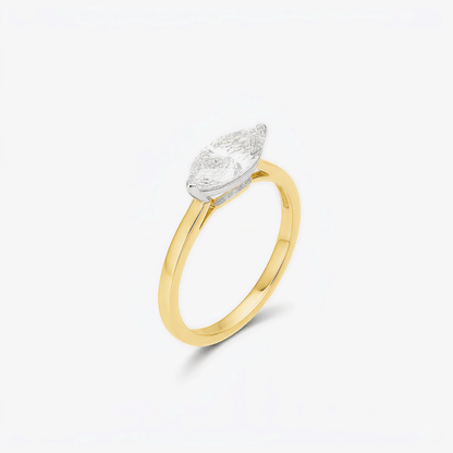 Marquise Lab Diamond East/West Solitaire