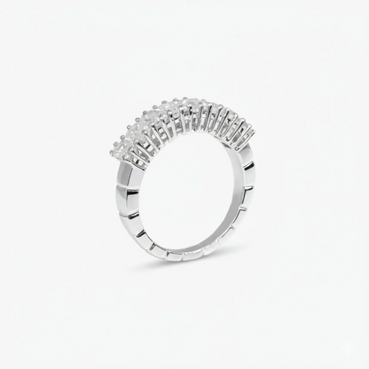 2 ct Emerald Diamond Half-Eternity Band