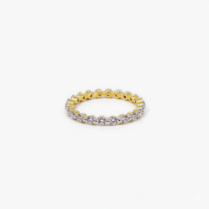 1.01CT Dainty Round Eternity Ring