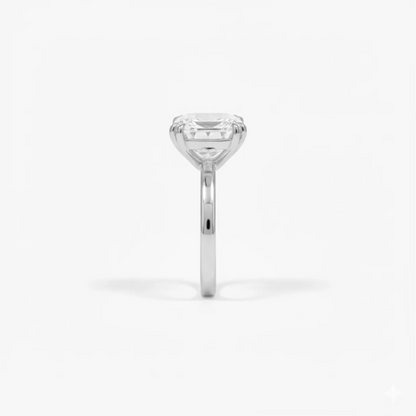 4 ct Classic Emerald Diamond Solitaire