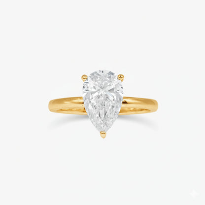 2 ct Classic Pear Solitaire