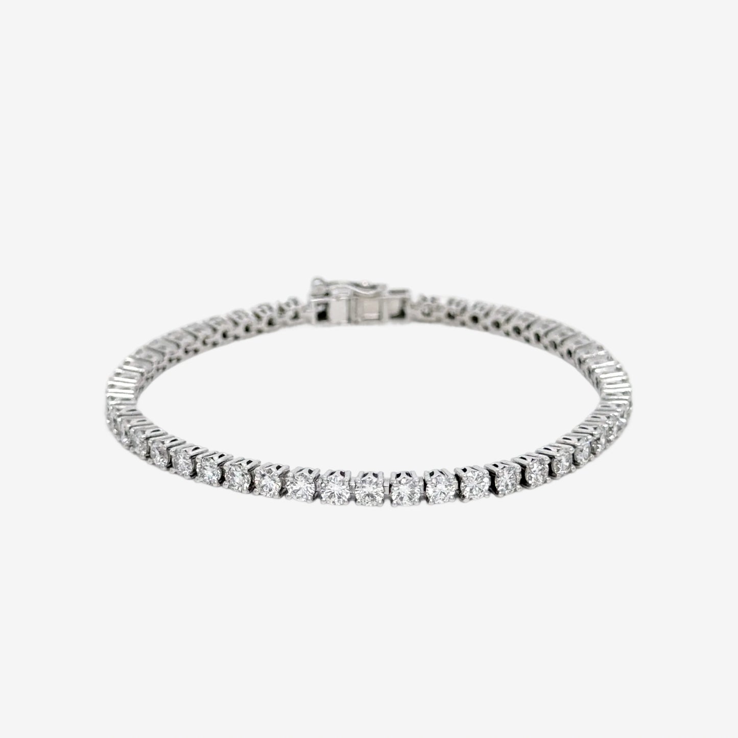 6.83ct classic diamond tennis bracelet