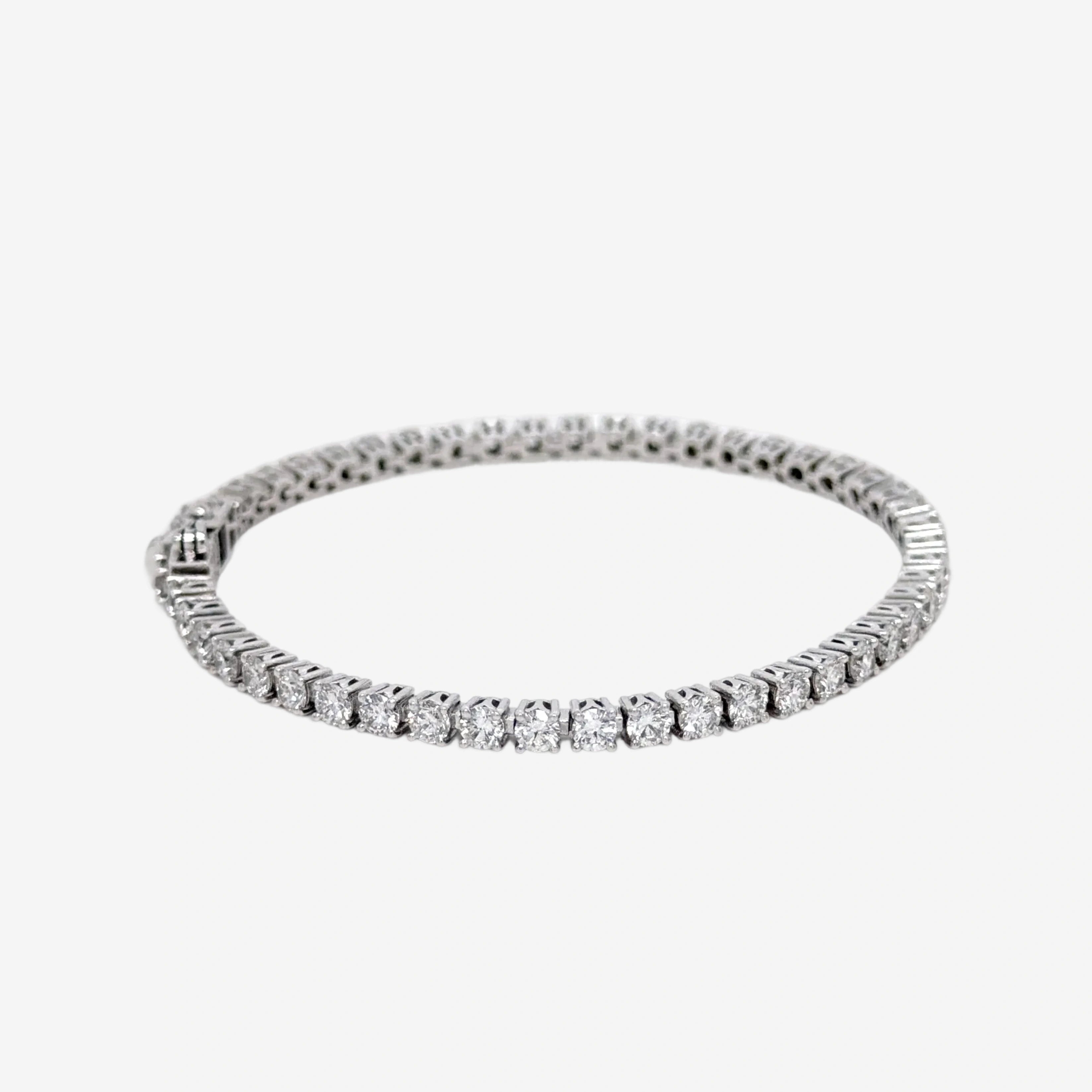 6.83ct Classic Diamond Tennis Bracelet