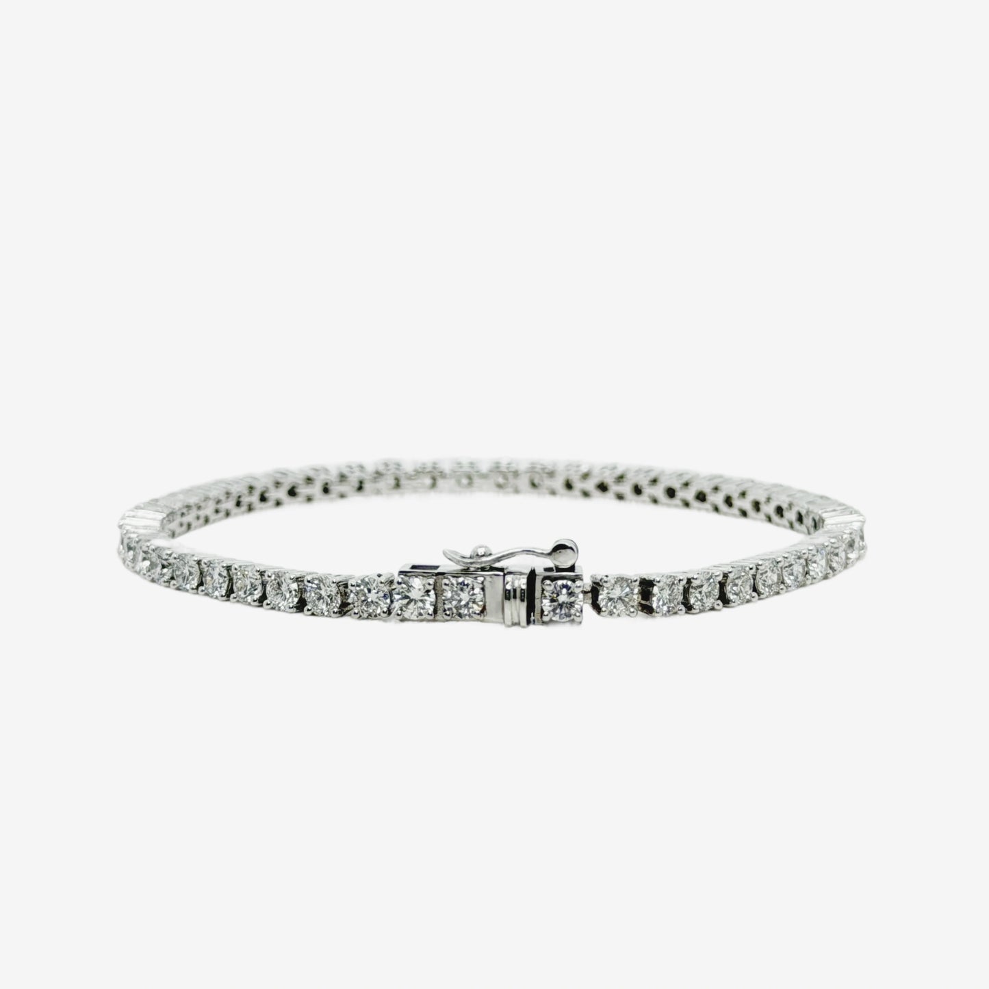 6.83ct classic diamond tennis bracelet