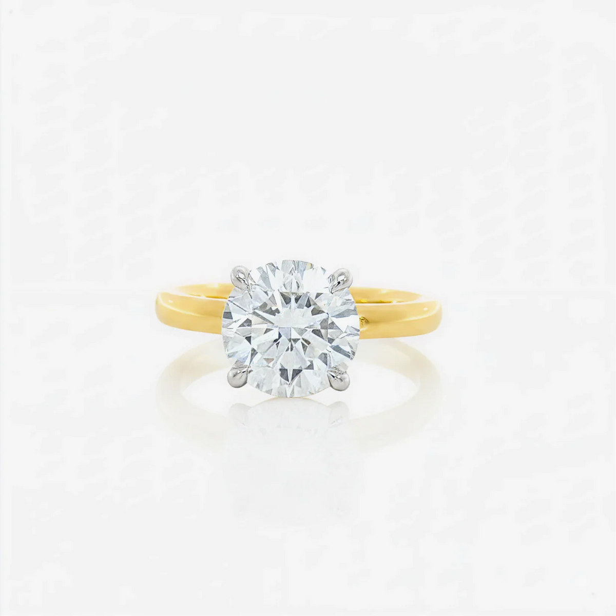 classic natural diamond round solitaire
