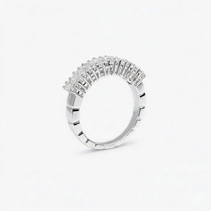 2 ct Emerald Diamond Half-Eternity Band