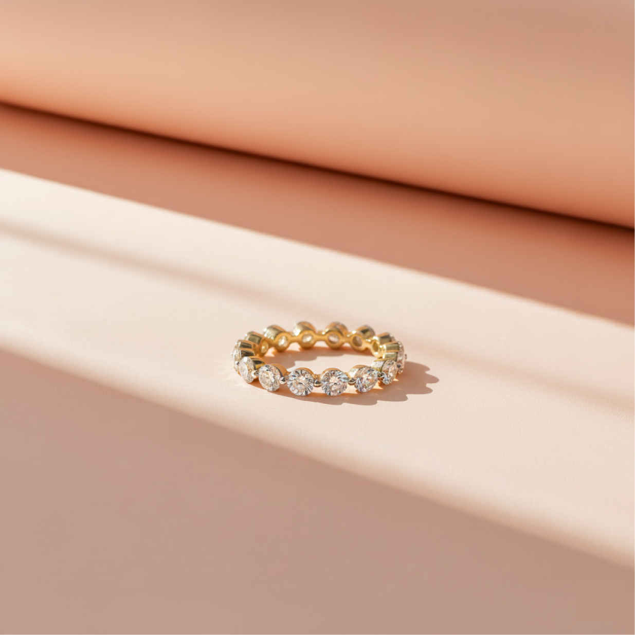 1.96ct dainty round eternity ring