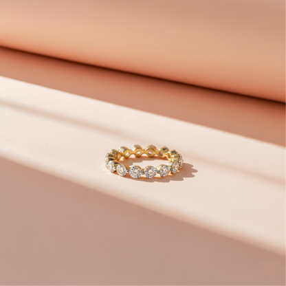 2.12CT Dainty Round Eternity Ring