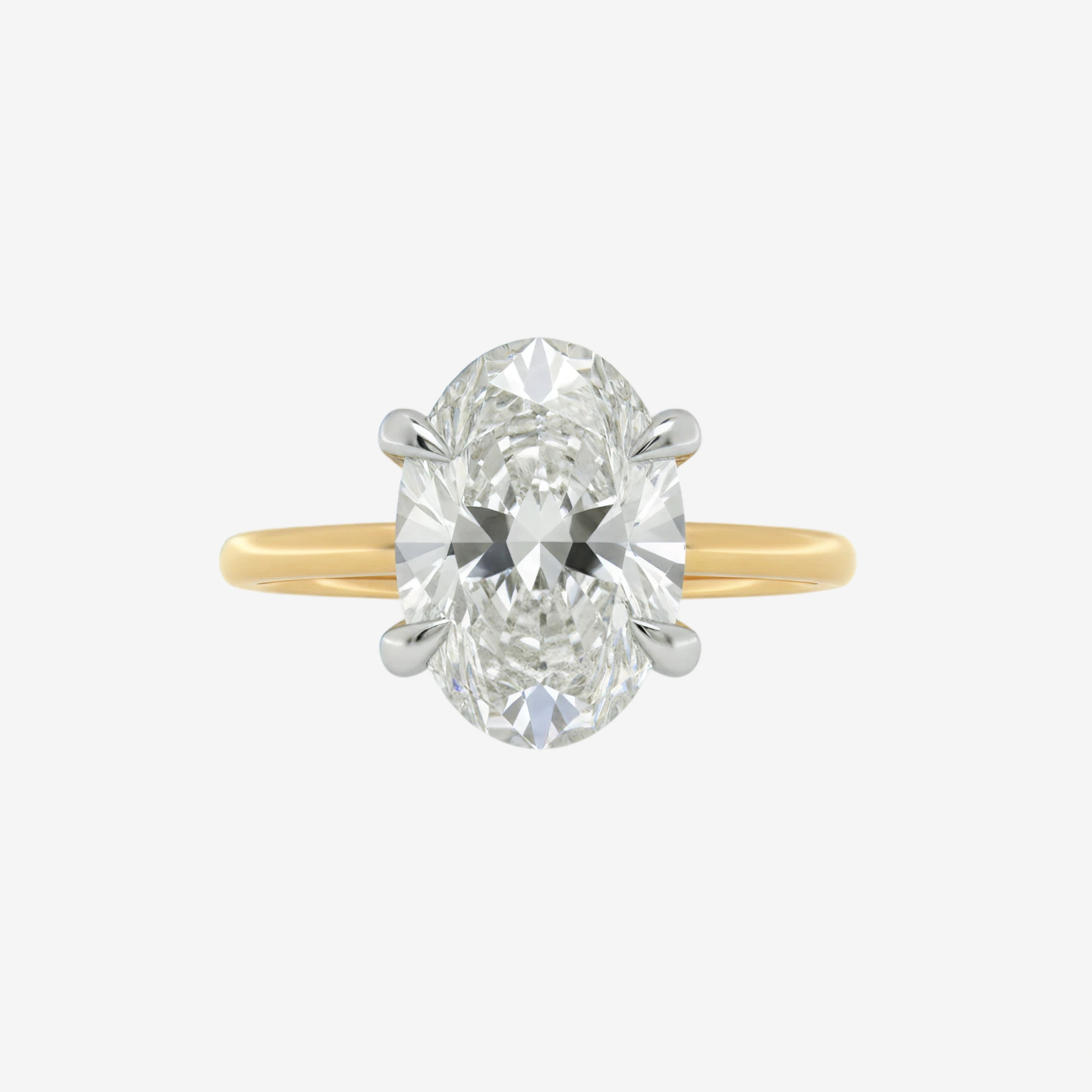 3 ct Classic Oval Diamond Solitaire