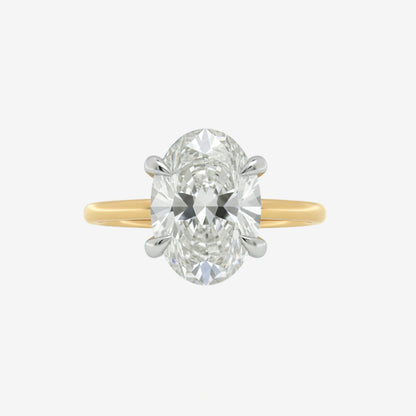 3 ct Classic Oval Diamond Solitaire