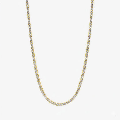 Classic Lab Diamond Tennis Necklace