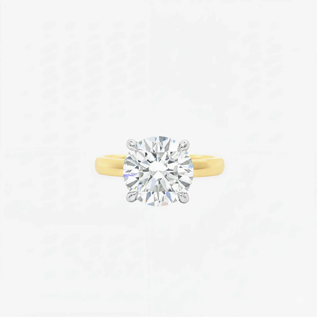 classic natural diamond round solitaire