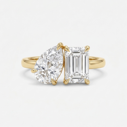 4CT Toi et Moi Ring